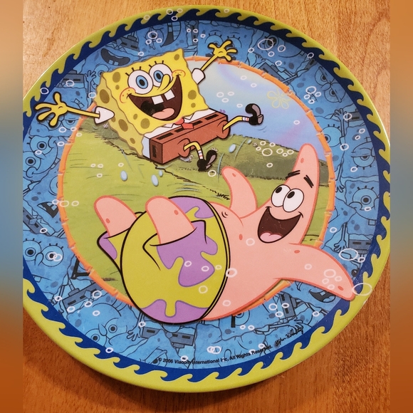 Zak Designs Other - Vintage SpongeBob Square Pant Patrick Star 2006 Viacom Zak Plastic Plate